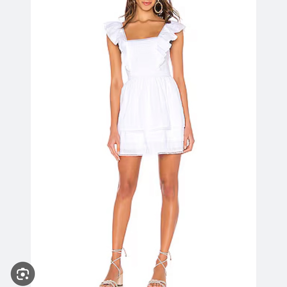 MAJORELLE White Halter Sundress Mini